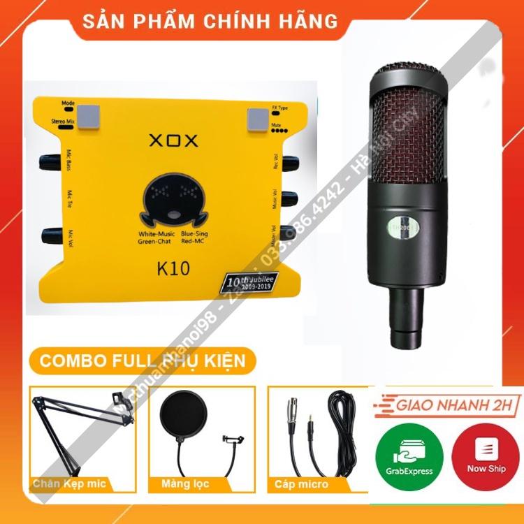 Trọn Bộ Sound Card K10 Kèm Mic Thu Âm TH2068 . Chuyên Livestream , Thu Âm Dễ Dàng Sử Dụng , Chất Lượng Cực Tốt