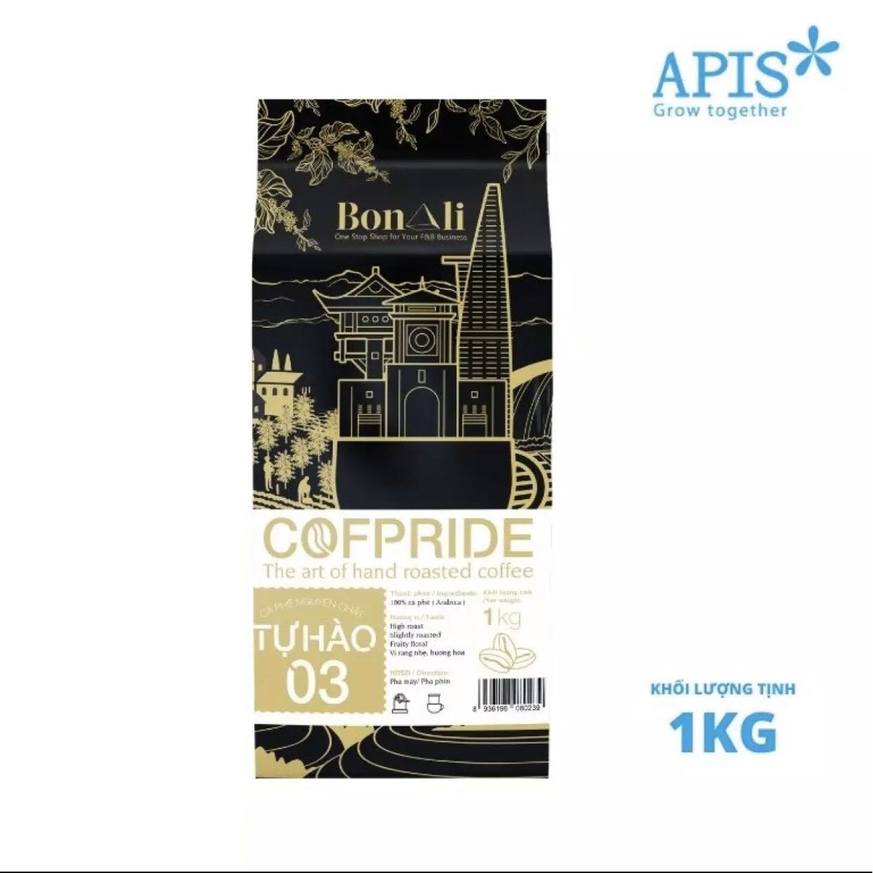 CÀ PHÊ COFPRIDE TỰ HÀO 3 (100%ARABICA) - CÀ PHÊ XAY 1KG