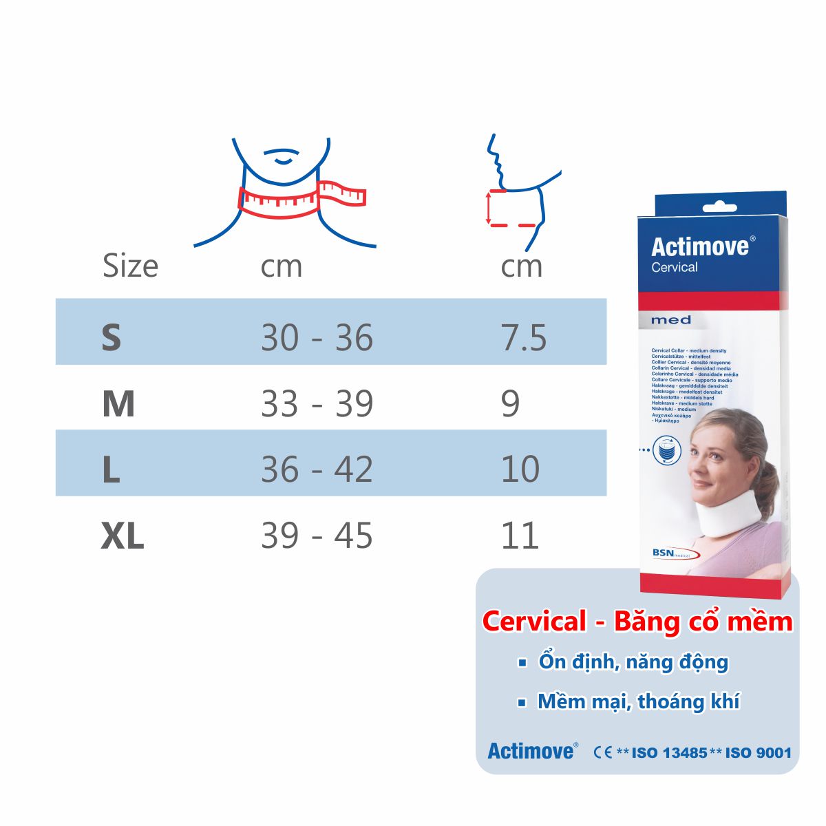 Băng cổ mềm Actimove Cervical