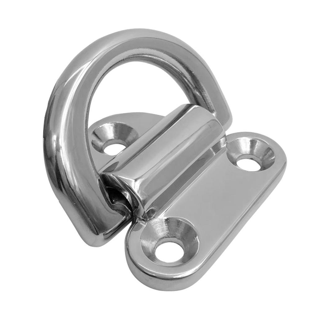 Small Folding Pad Eye Deck Lashing  Staple Cleat for Trailer Marine Boat