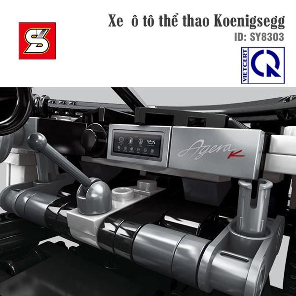 Đồ Chơi Lắp Ráp Xe Thể Thao Koenigsegg – SY BLOCK 8303