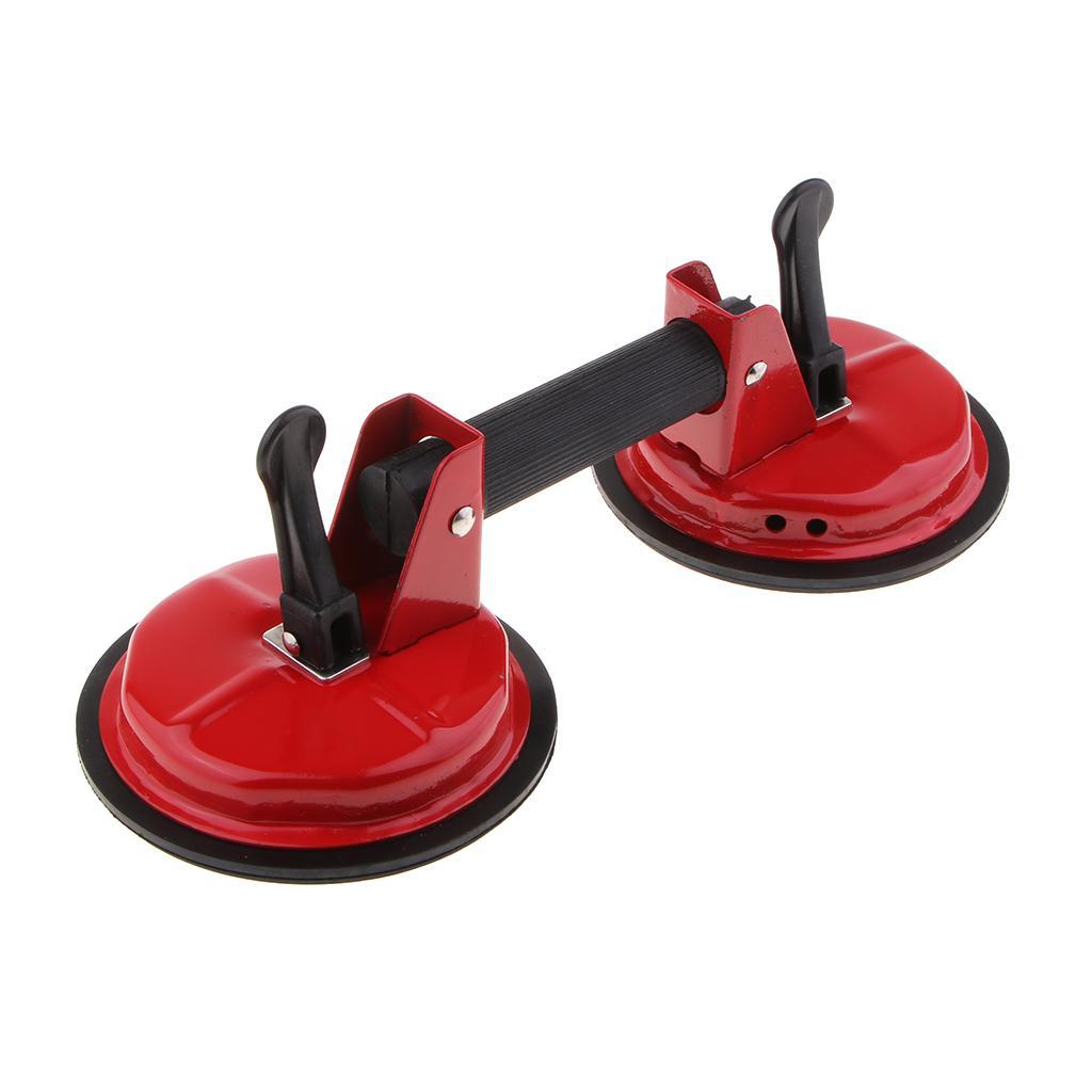 Heavy Duty Double Suction Cup Glass Lifter Metal Window Mirror Puller Glass Lifting Handle Lifter Tool