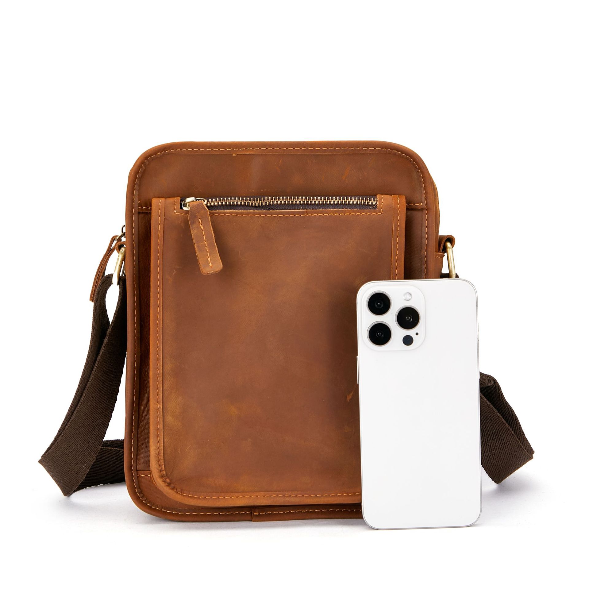 Túi đeo chéo nam DA BÒ THẬT cao cấp phong cách mới – BEE GEE DCN9391