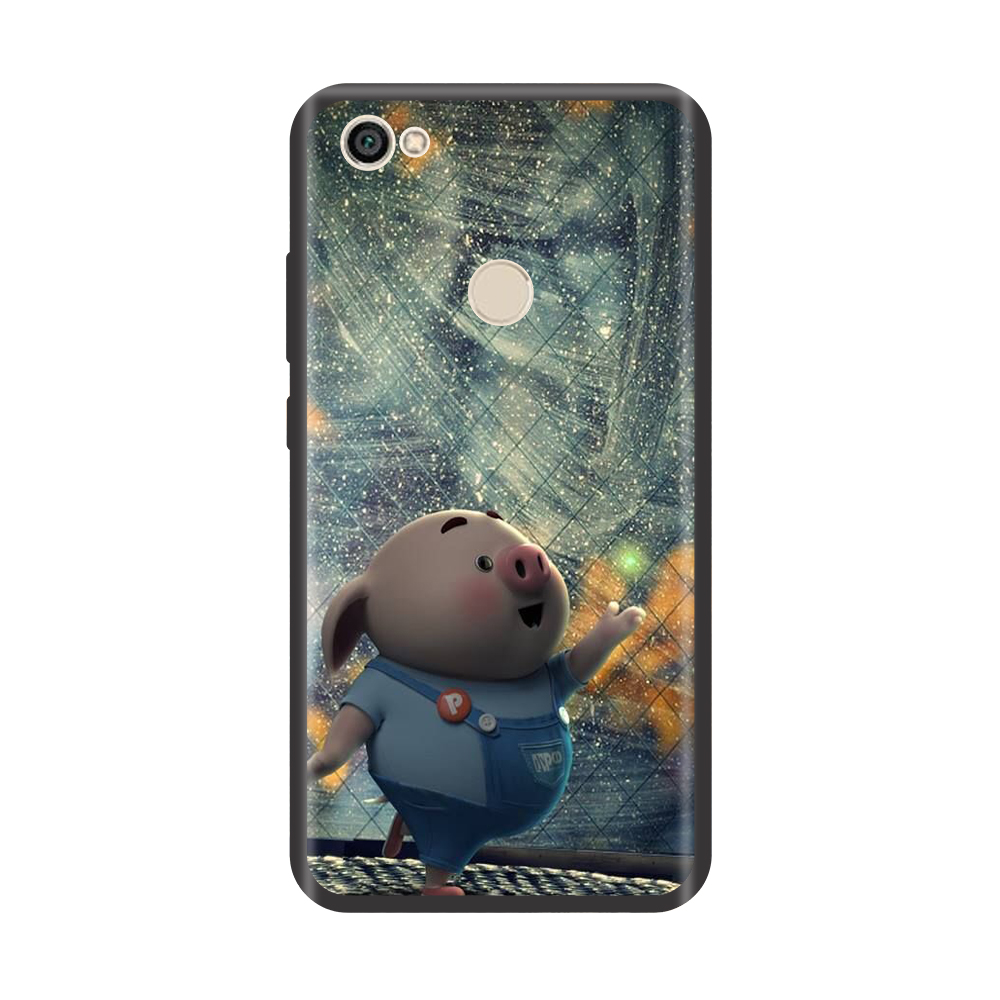 Ốp lưng TPU viền dẻo cho điện thoại XIAOMI REDMI NOTE 5A Hình Heo Con Chạy Bộ