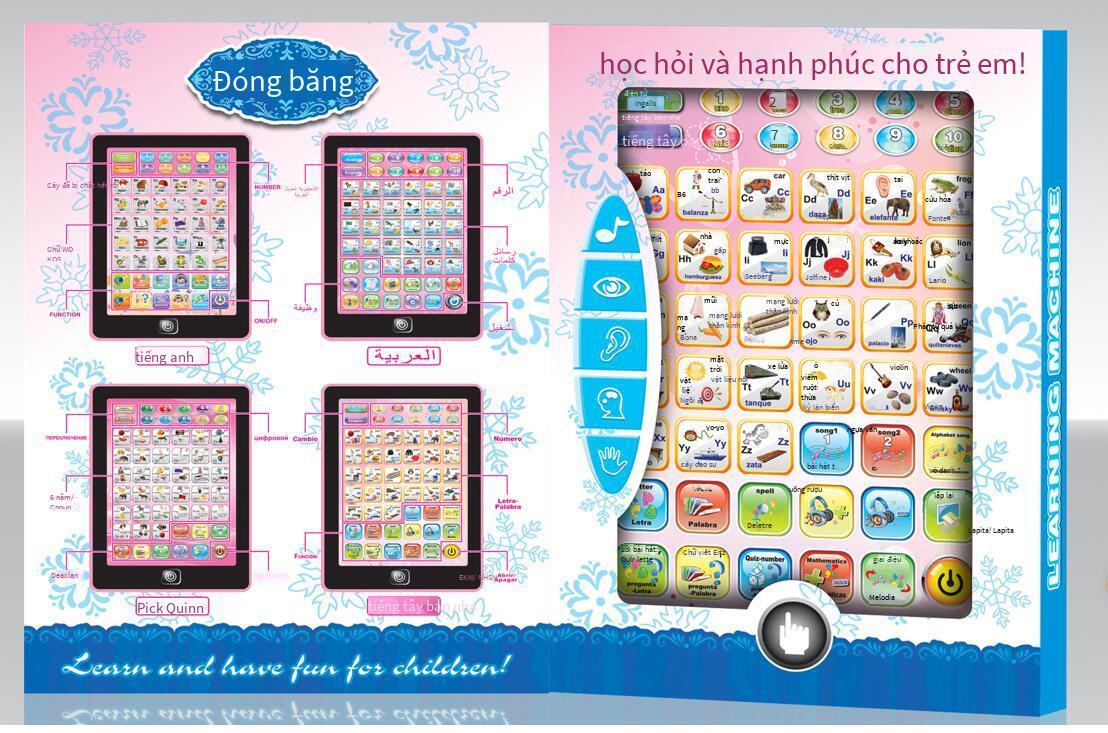 Máy đọc điểm song ngữ tiếng Anh và tiếng Tây Ban Nha xuất khẩu tốt nhất Máy học thanh nhạc cho trẻ em với bảng đọc điểm ipad âm thanh đồ chơi giáo dục
