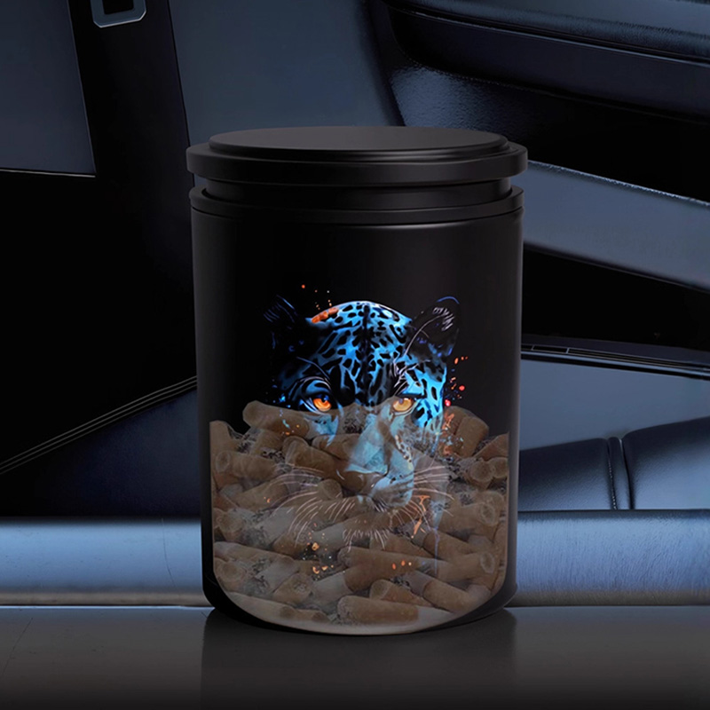 Gạt Tàn Thuốc Xe Hơi Có Đèn Led Tự Động Nhiều Hình