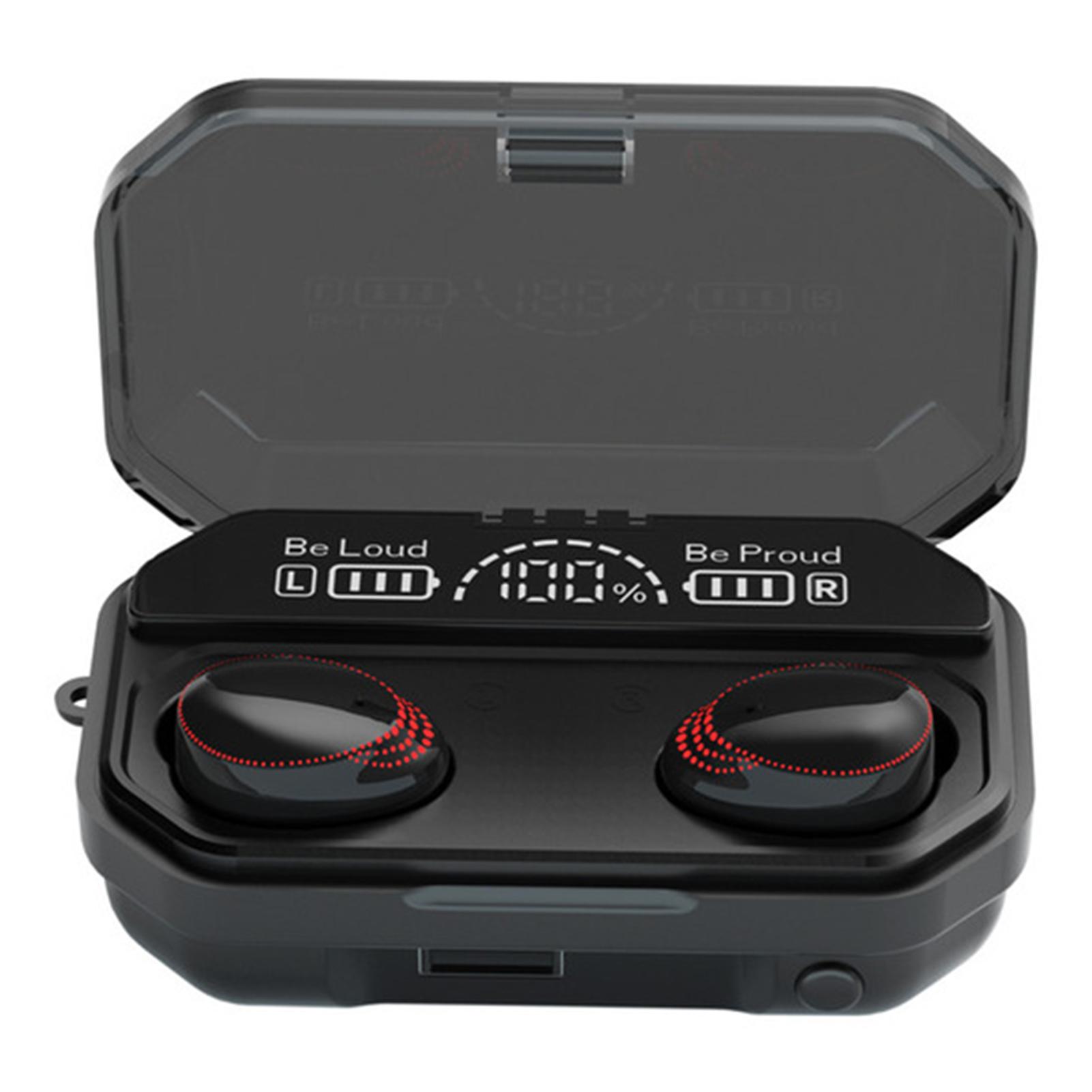 Tai nghe không dây A18 BT5.1 Tự động ghép nối Âm thanh độ trung thực cao HiFi Màn hình kỹ thuật số chống nước IPX7 có đèn pin