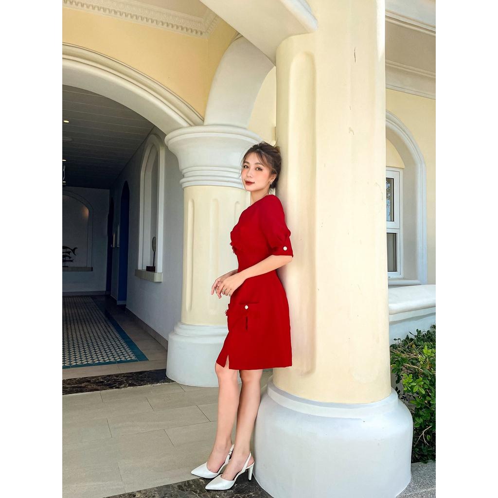 Luna Dress| đầm Tweed cao cấp tay ngắn Story.clothes thời trang nữ