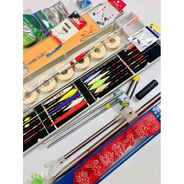 Bộ phao câu cá câu đơn câu đài và chống cần và phụ kiện docaucagiangnam