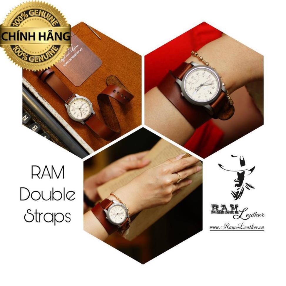 TỔNG HỢP DÂY ĐỒNG HỒ 18MM DA BÒ THẬT ( TẶNG FULL PHỤ KIỆN ) - CHÍNH HÃNG RAM LEATHER .