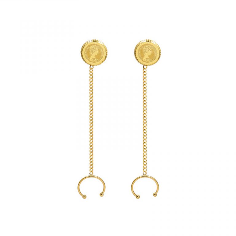 Bông Tai Kẹp Vành Titan Ko Han Rỉ TT 3782 – 1 Chiếc