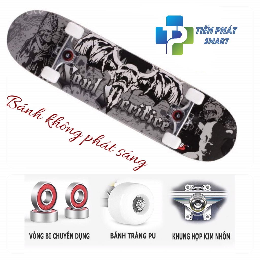 Ván trượt bán chạy tháng này Ván Trượt Mặt Nhám Chống Trơn Trượt 80cm x 20cm , Tải trọng 150kg, Ván Trượt Gỗ Dành Cho Người Lớn Và thanh thiên niên