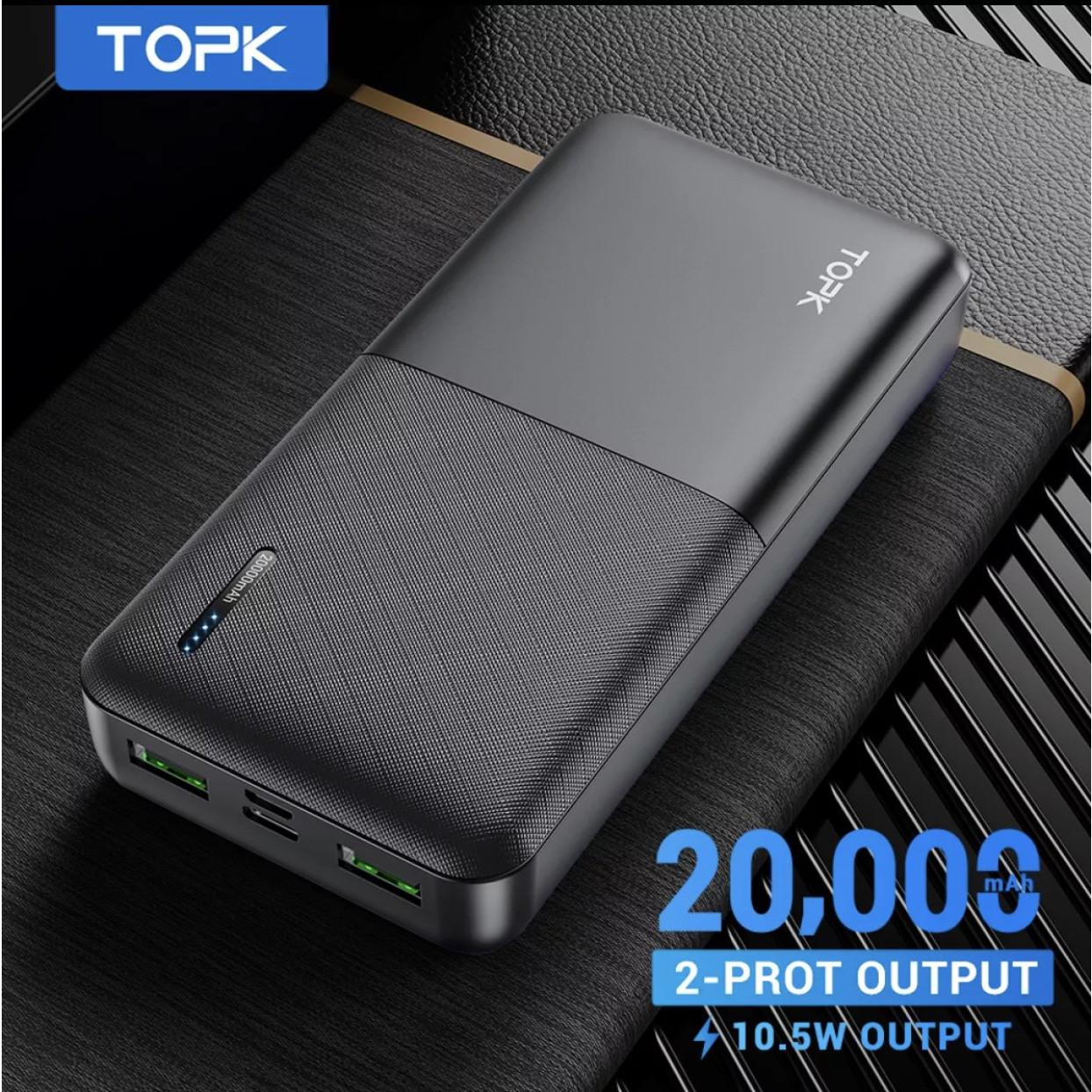 Sạc Dự Phòng TOPK I2009/I2009Q 20000MAh Sạc Nhanh PD QC3.0 Cho iPhone HUAWEi Samsung - Hàng nhập khẩu