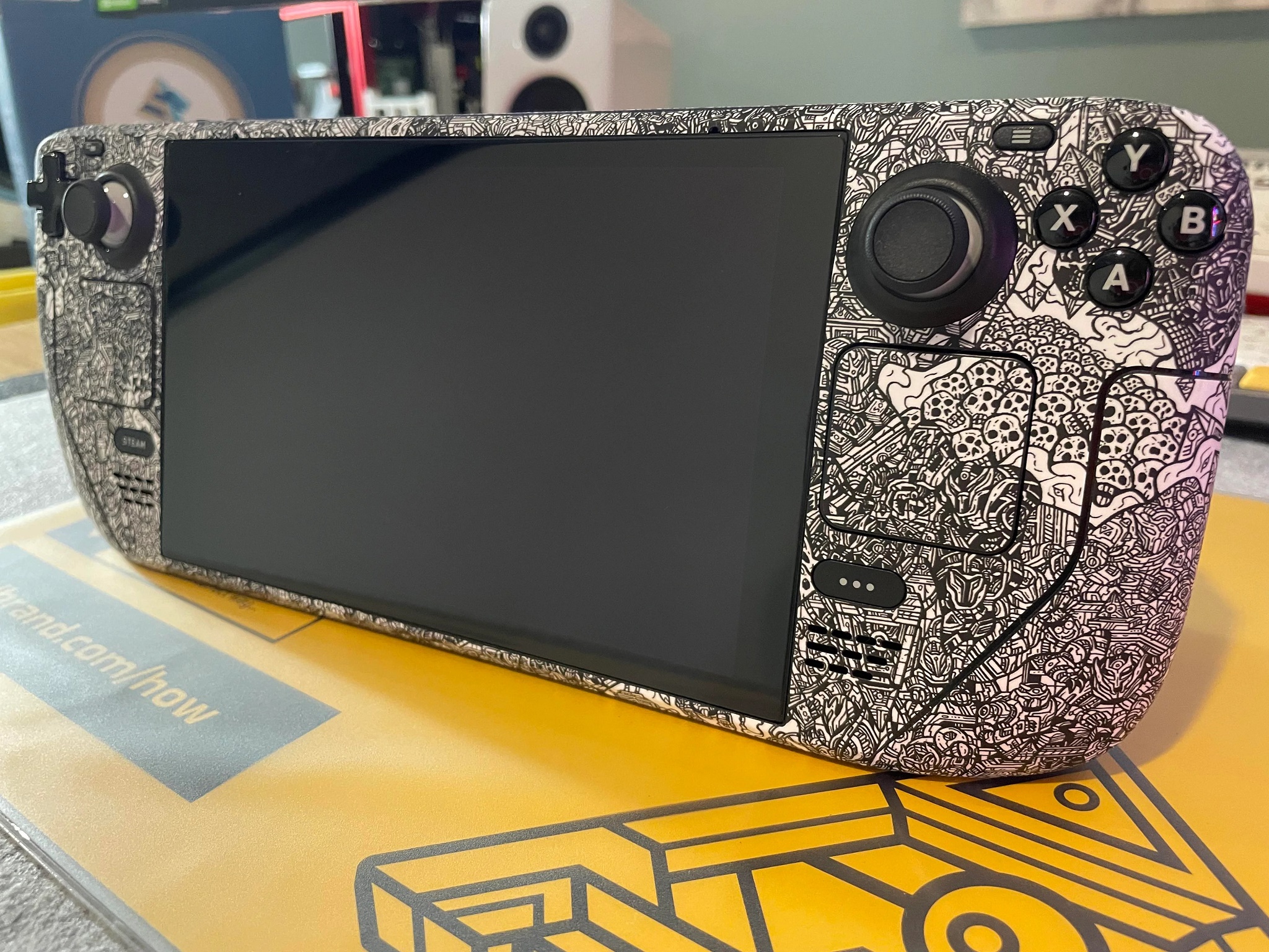 Skin decal dán Steam Deck mẫu Robot camo