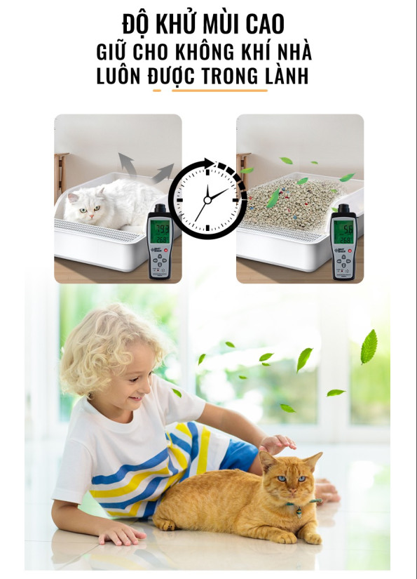 CÁT VỆ SINH CHO MÈO HYSEN CLEAN - Hysen Clean Forever Fresh Super Premium Clumping Cat Litter 4Kg