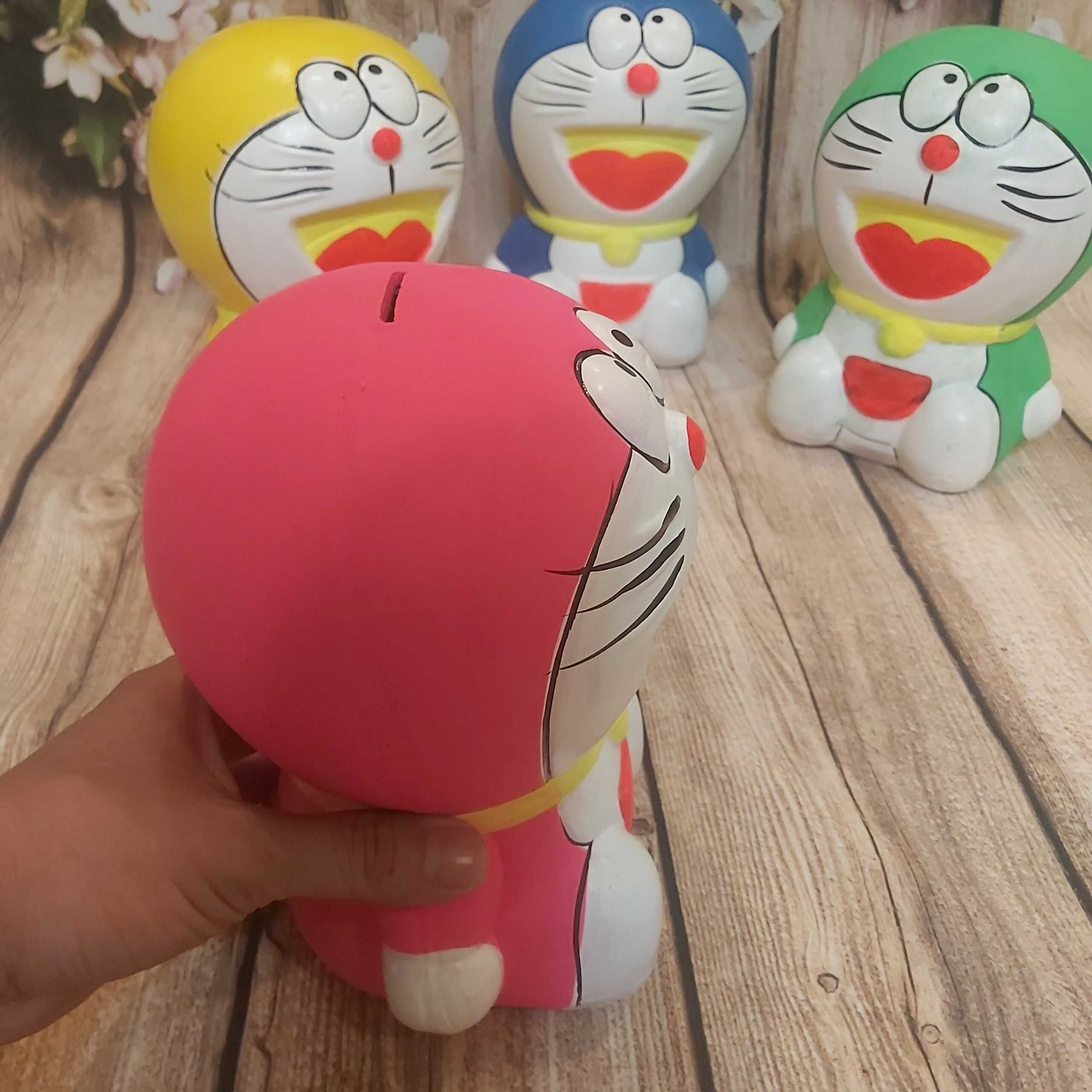 Heo Đất Tiết Kiệm mẫu DORAEMON cực HOT - Ống Heo làm quà tặng 4 màu lựa chọn