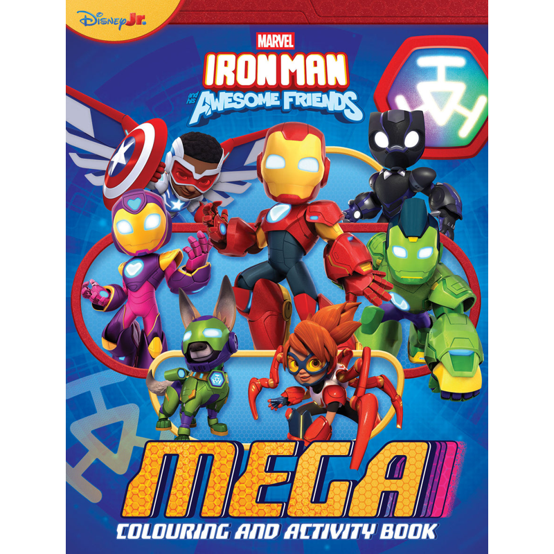 Sách Iron Man And His Awesome Friends - Mega Colouring Book