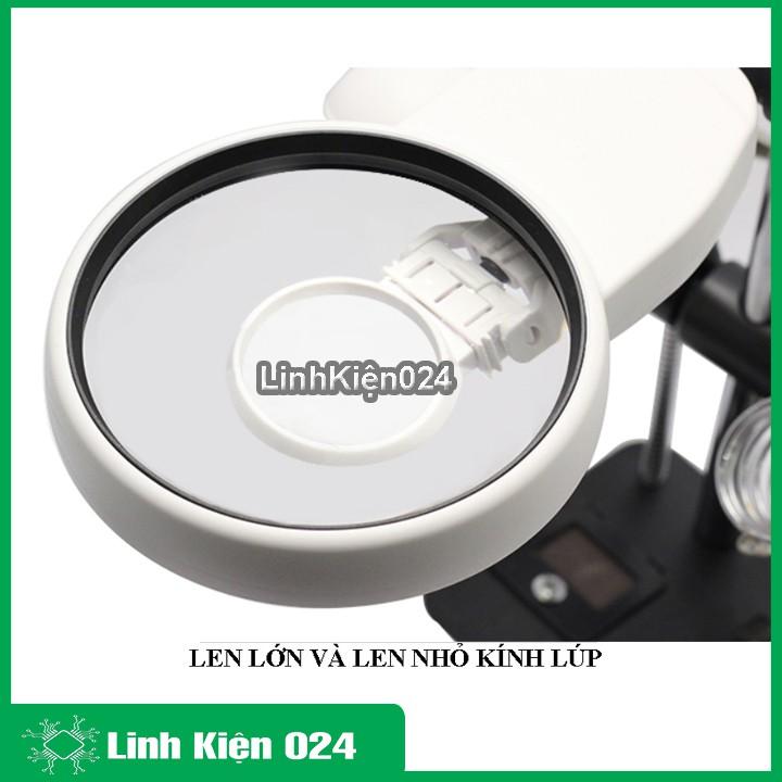 Kính Lúp Đa Năng Tay Kẹp Có Đèn 16129DC 90mm