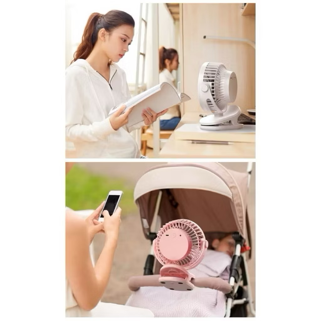 [HÀNG LOẠI ĐẸP]Quạt tích điện mini để bàn pin 10000mAh chạy 24 giờ liên tục 4 chế độ gió xoay 720 độ