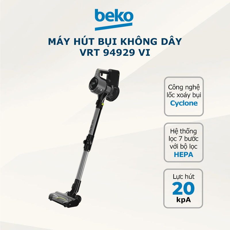 Máy hút bụi không dây BEKO VRT 94929 VI - Hàng chính hãng