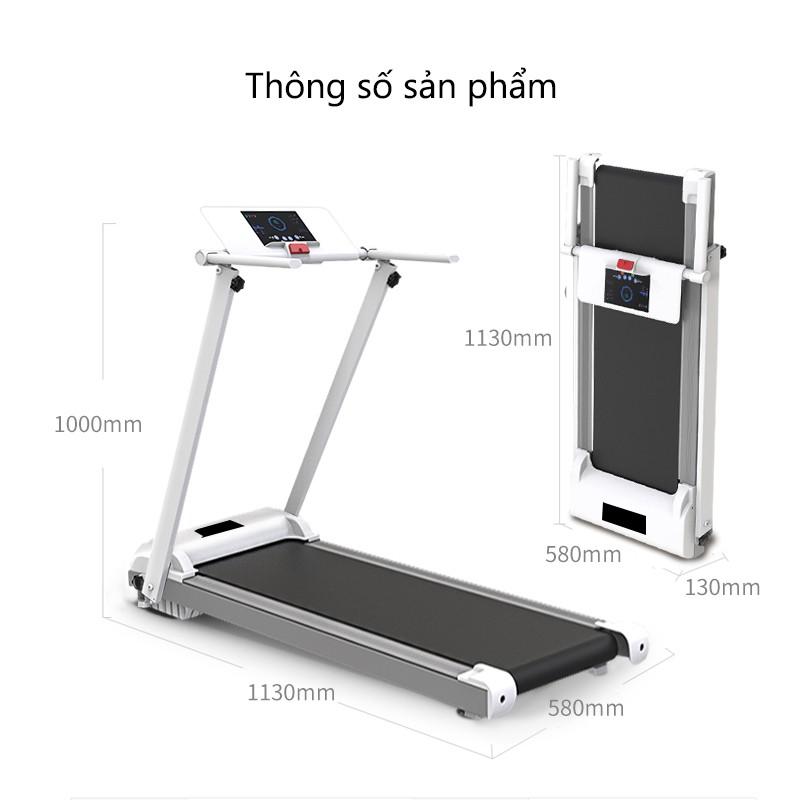 SP102 Máy chạy bộ điện bản mới máy chạy bộ gọn nhẹ gia dụng trong nhà có thể gấp gọn yên tĩnh có thể phát nhạc