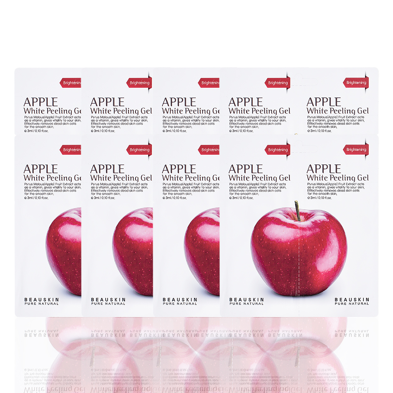 Combo 8 gói tẩy da chết sáng da sạch mụn Apple White Peeling Gel minisize