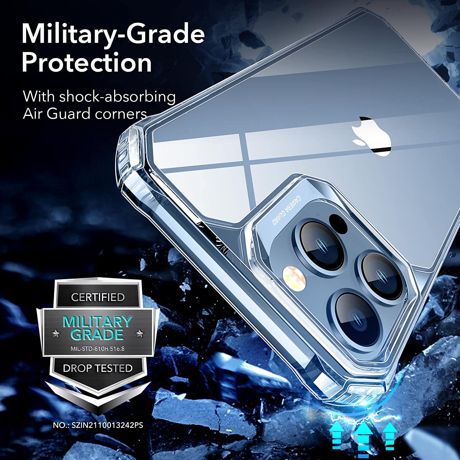 Ốp Lưng dành cho iPhone 13 / 13 Pro / 13 Pro Max ESR Air Armor Clear Case - Hàng Nhập Khẩu