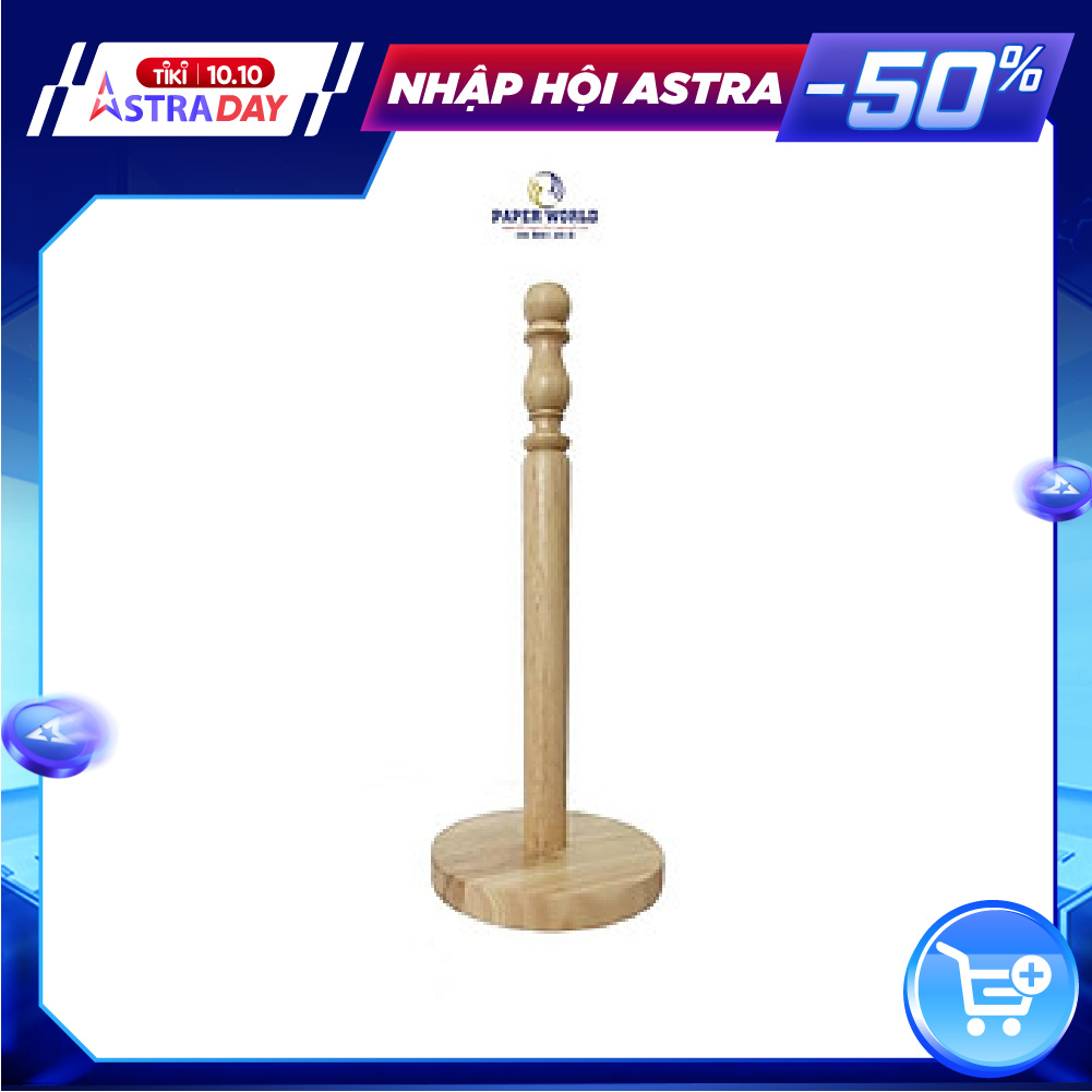 Cọc gỗ cắm giấy cuộn bằng gỗ tre tiện dụng cho nhà bếp Roto RT149