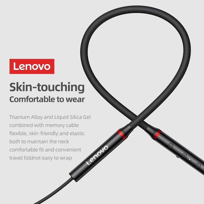 Tai Nghe Thể Thao Đeo Cổ Bluetooth Lenovo HE05X Chống Nước Âm Thanh HIFI Có Mic IPX5-Hàng chính hãng