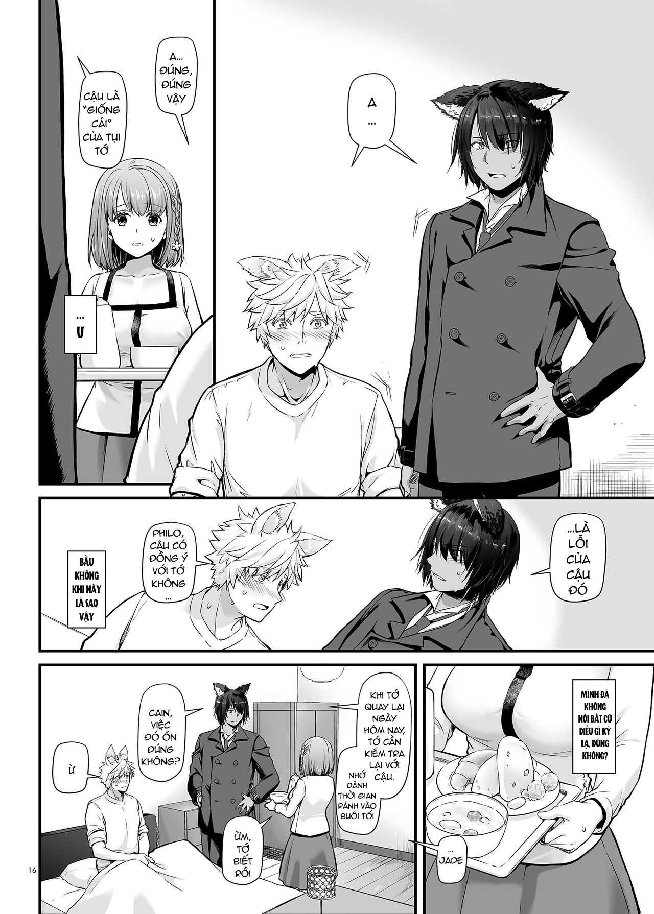 [21+] hai chàng trai cao lớn với đôi tai thú đã yêu tôi ở một thế giới khác chapter 1.1 16