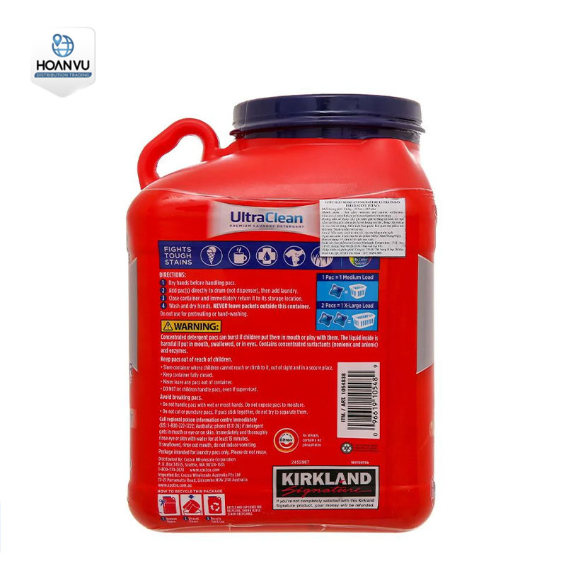 Nước Giặt Kirkland Ultra Clean Premium Laudry Detergent 5.73L (Đỏ)