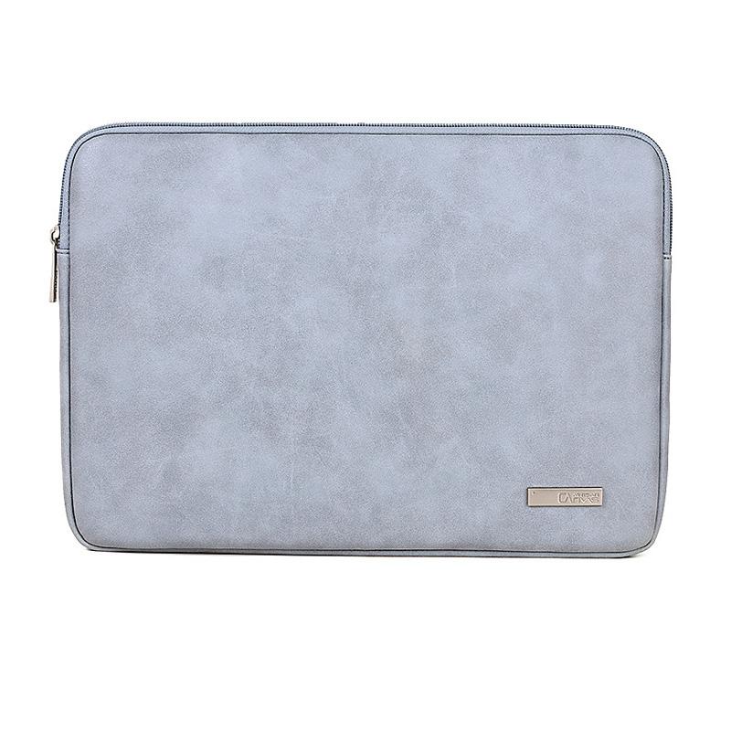 Chất Liệu Da PU Mềm Chống Thấm Nước Túi Đựng Laptop Túi Đeo Cho Macbook Air Pro Retina 13.3 14 15.6 Inch Xách Tay Da Ốp Lưng