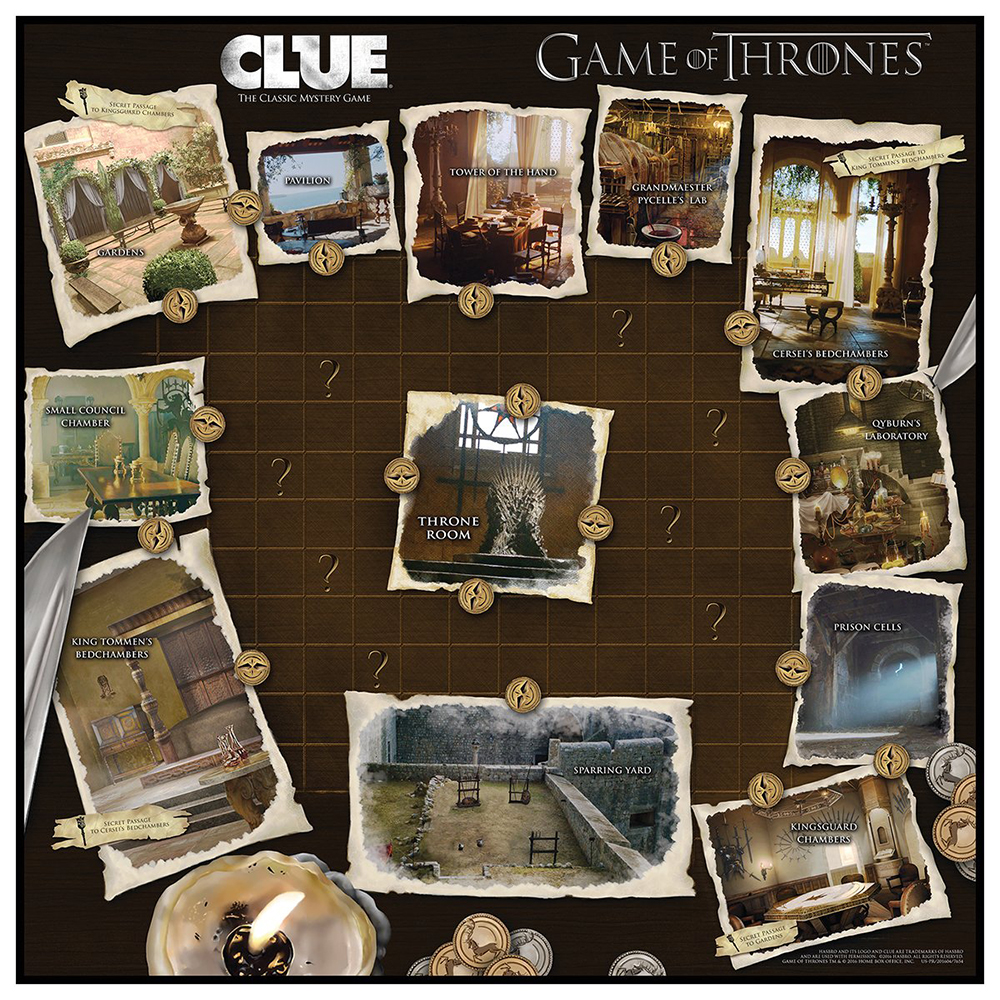 Bộ Board Game Giải Trí Game of Throne Cluedo Trò Chơi Phá Án Hiện Đại