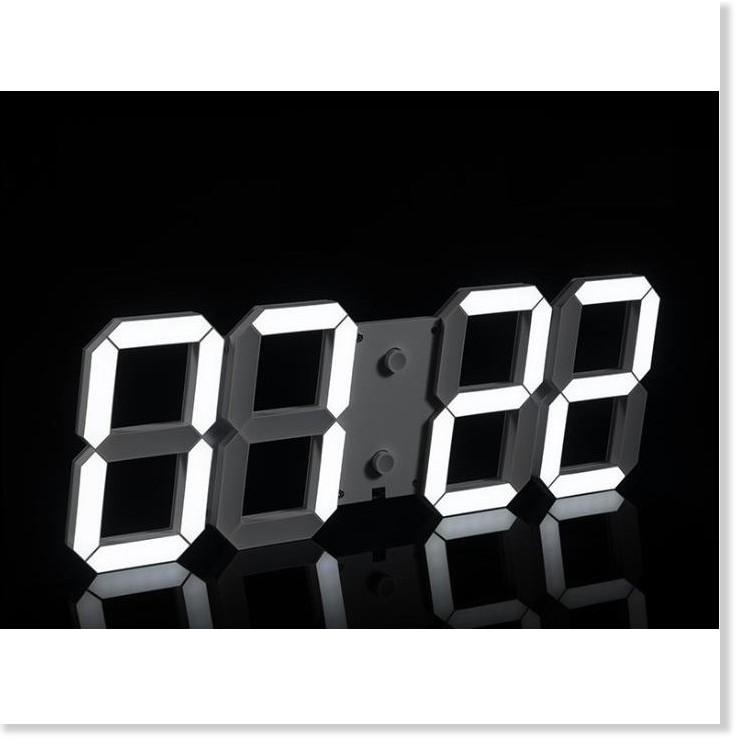 Đồng hồ trang trí để bàn hoặc treo tường đèn led đẹp mắt Silver Moon