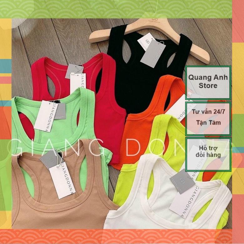 Áo Ba Lỗ Dáng Croptop Chất Cotton_Xưởng May Quang Anh