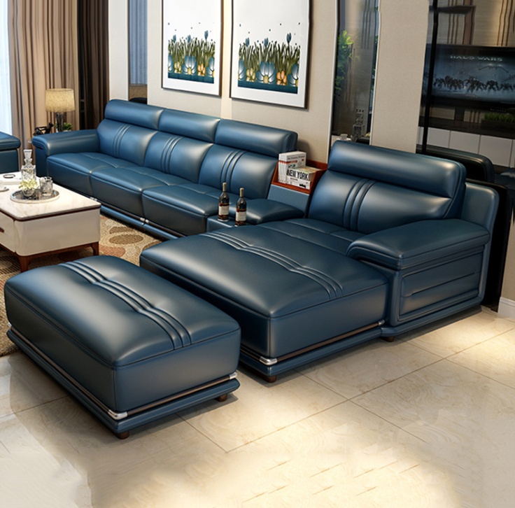 Sofa da góc L cao cấp Tundo HDCT-05