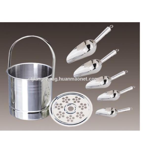 Xô đựng đá 1.0 lít 100% inox( không bao gồm kẹp gắp)..