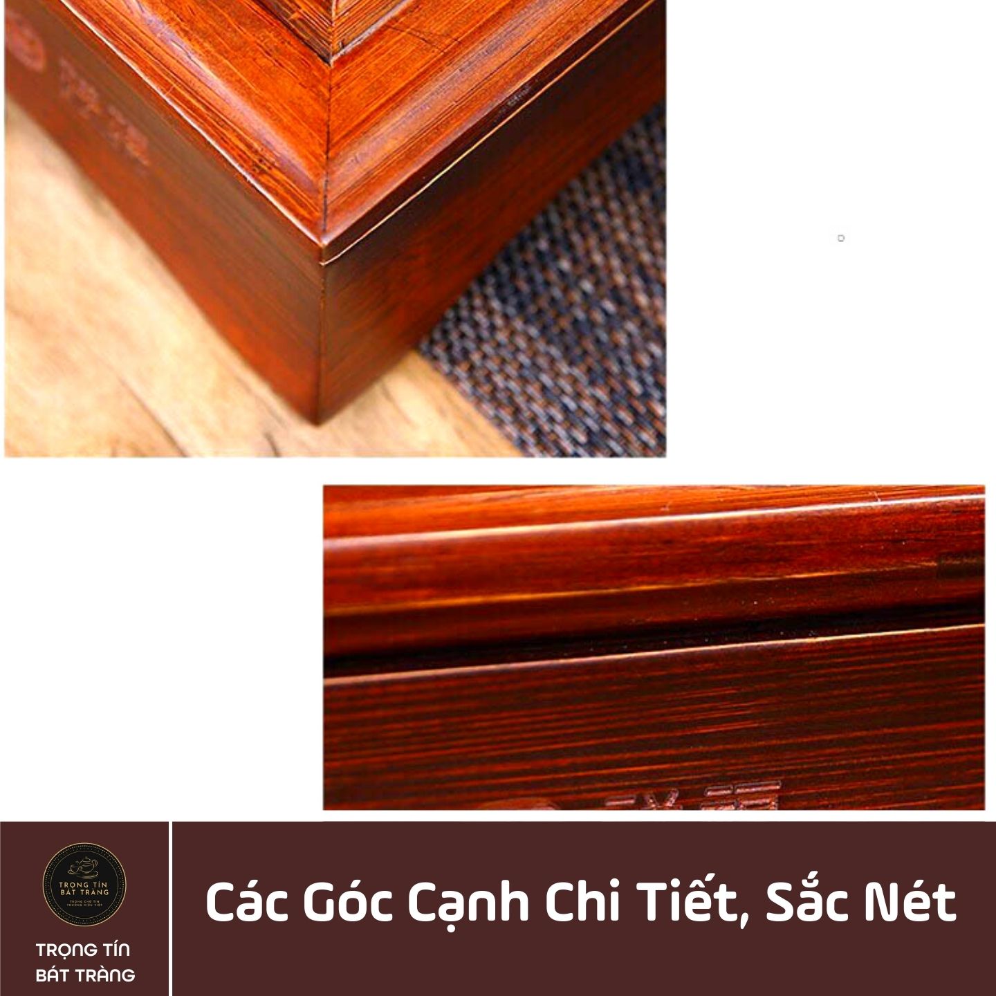 Khay Trà Tre Cao Cấp Lượn Chữ Nhật Kích Thước 50*33*6,8 KT 02