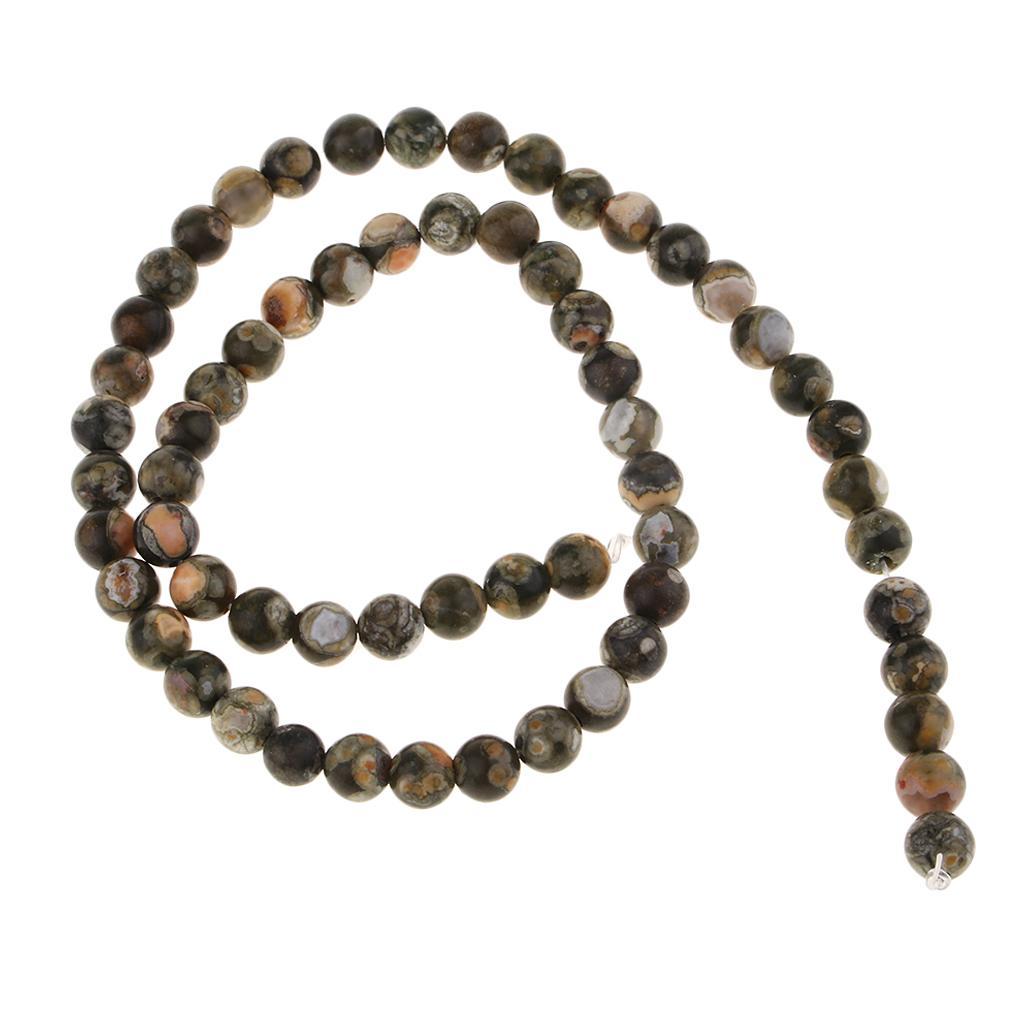 1 Strand of Natural Round for Polar Jade Loose Spacer Beads Gemstone Cabochon Jewelry Making Accessories Findings