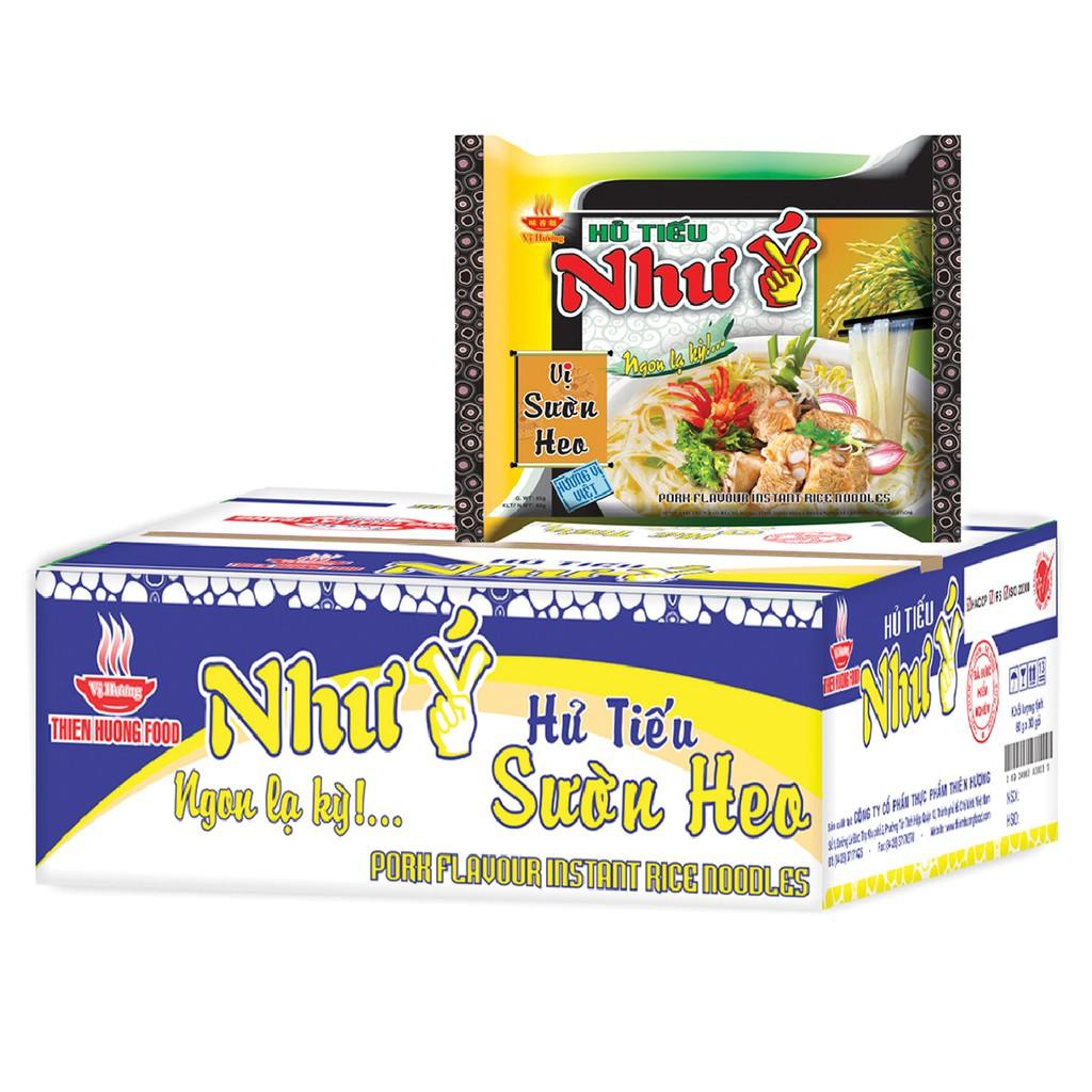 Thùng 30 Gói Hủ Tiếu Sườn Heo Như Ý 60g/gói