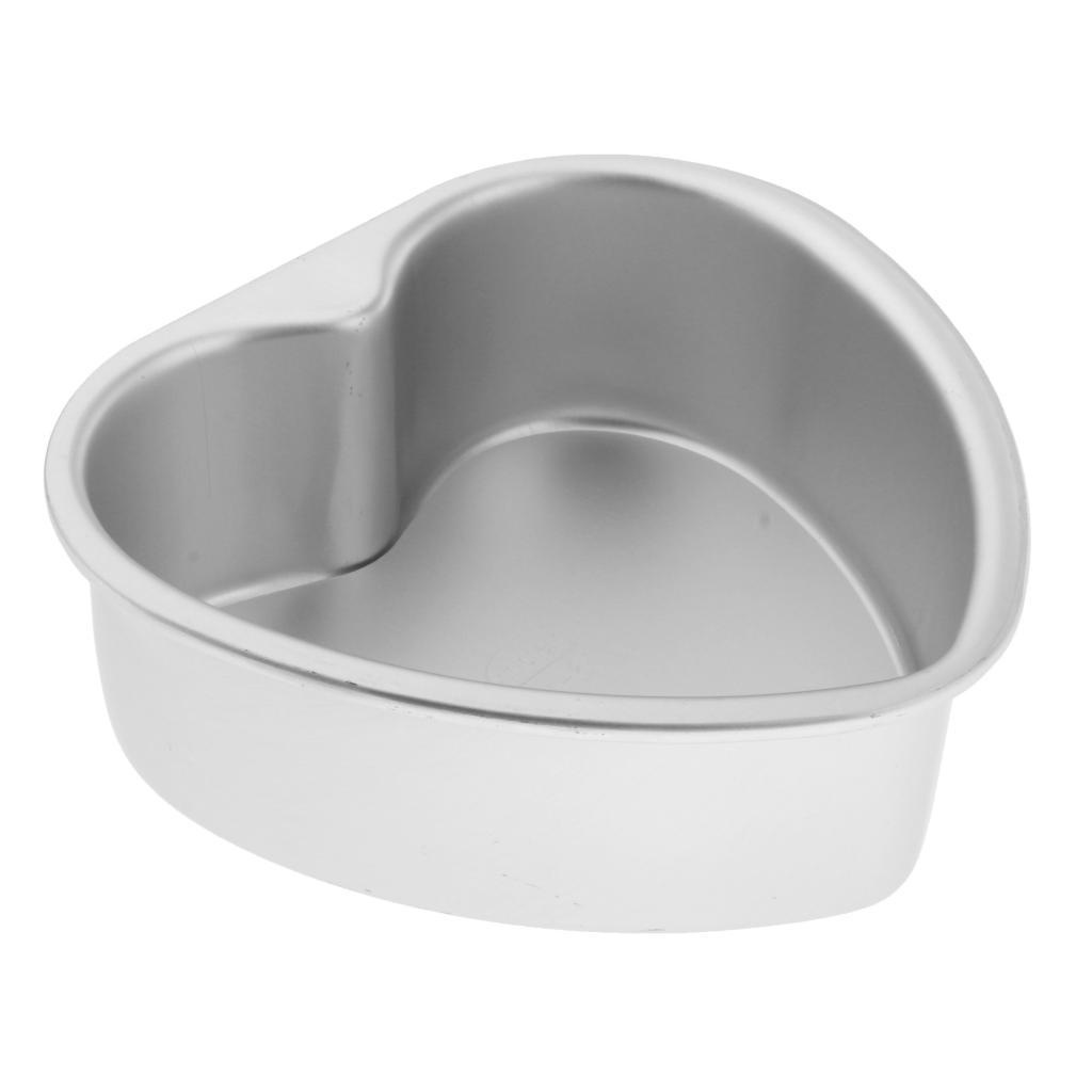 Heart Shaped Cake Pan with Removable Bottom Aluminum Wedding Baking Cake Tin Pan