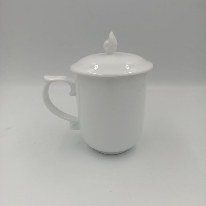 Ca Trà Sứ Có Nắp Dung Tích 300 ML Cao Cấp