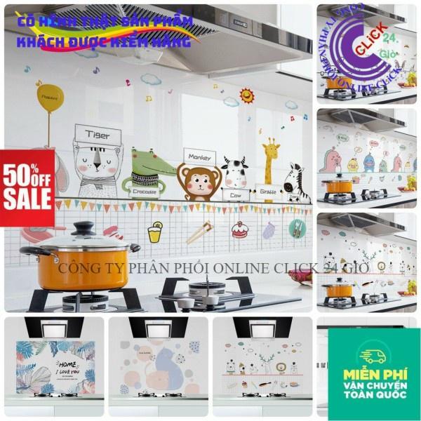 Giấy Dán Tường Bếp Cách Nhiệt Chống Dầu Mỡ, Chịu Nhiệt - Decal Dán Bếp 3D Nhiều Họa Tiết - Hàng Cao Cấp