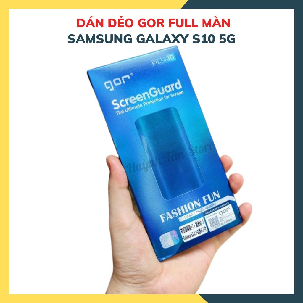 Dán dẻo GOR full màn hình 3D dành cho samsung galaxy s10 5g trong suốt, bảo vệ màn hình - hàng nhập khẩu