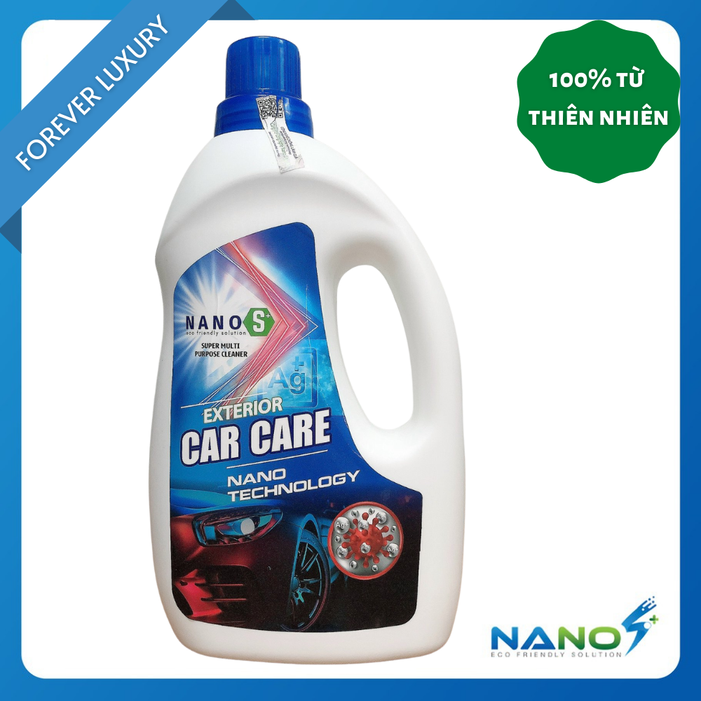 Nước rửa xe ôtô Nano S* Car Care - Chăm sóc Ngoại thất xe, Nano Bạc diệt khuẩn, hương thơm nước hoa 1 lít