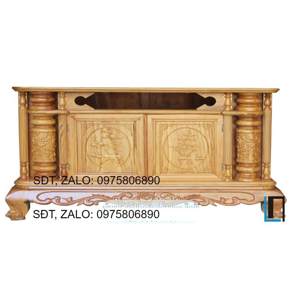 Kệ Tivi Cổ Điển Gỗ Gõ Đỏ Đẹp Giá Rẻ 1m4, kệ gỗ để tivi , kệ trang trí