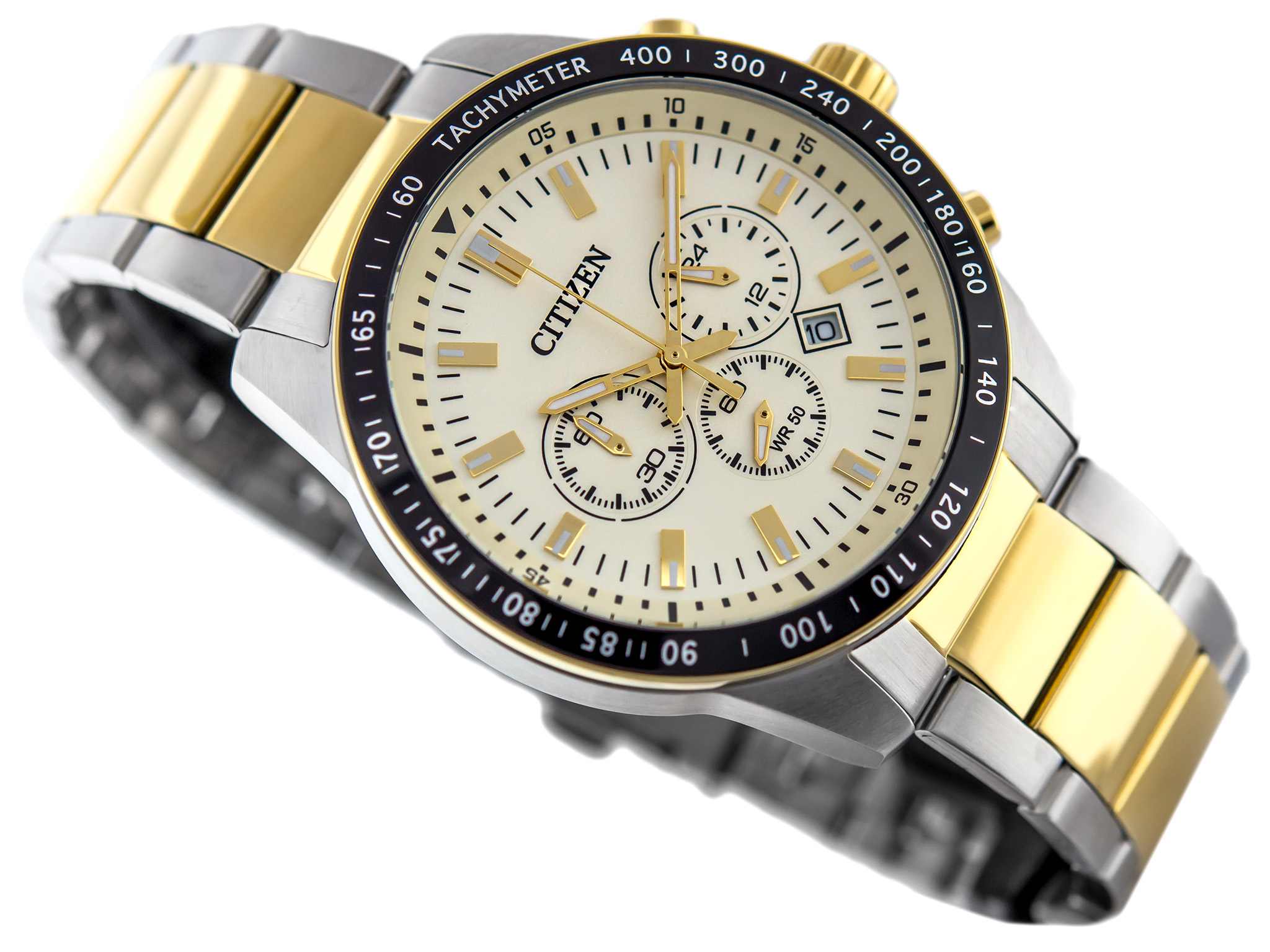 Đồng Hồ Citizen AN8074-52P Nam Dây Kim Loại Eco-Drive 44mm ( pin )