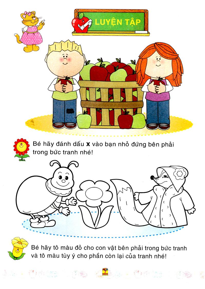 Sách Bé Làm Quen Với Môn Toán - Xác Định Vị Trí