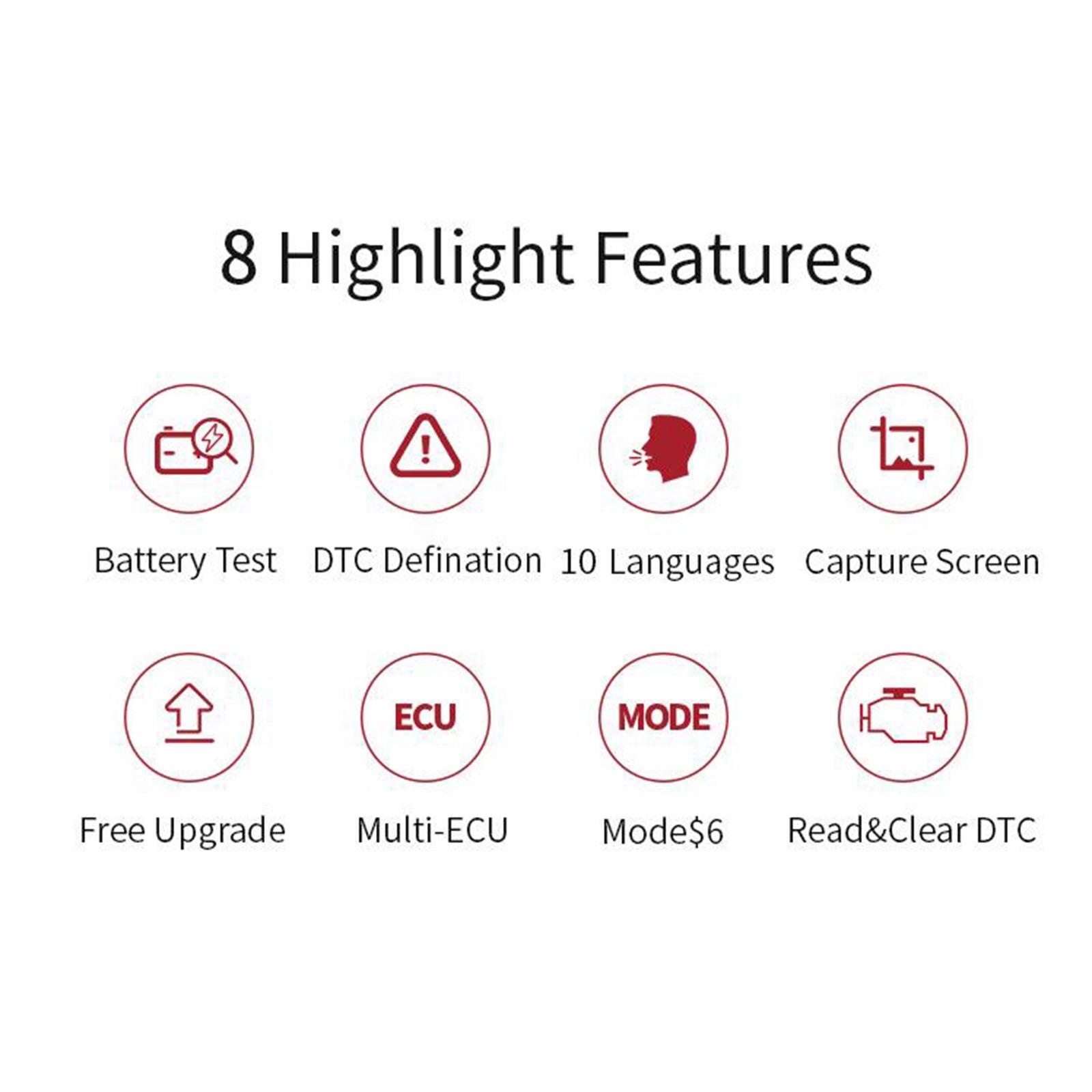 Automotive OBD2 Scanner OBD Code Reader Car Engine Fault Diagnostic Tool