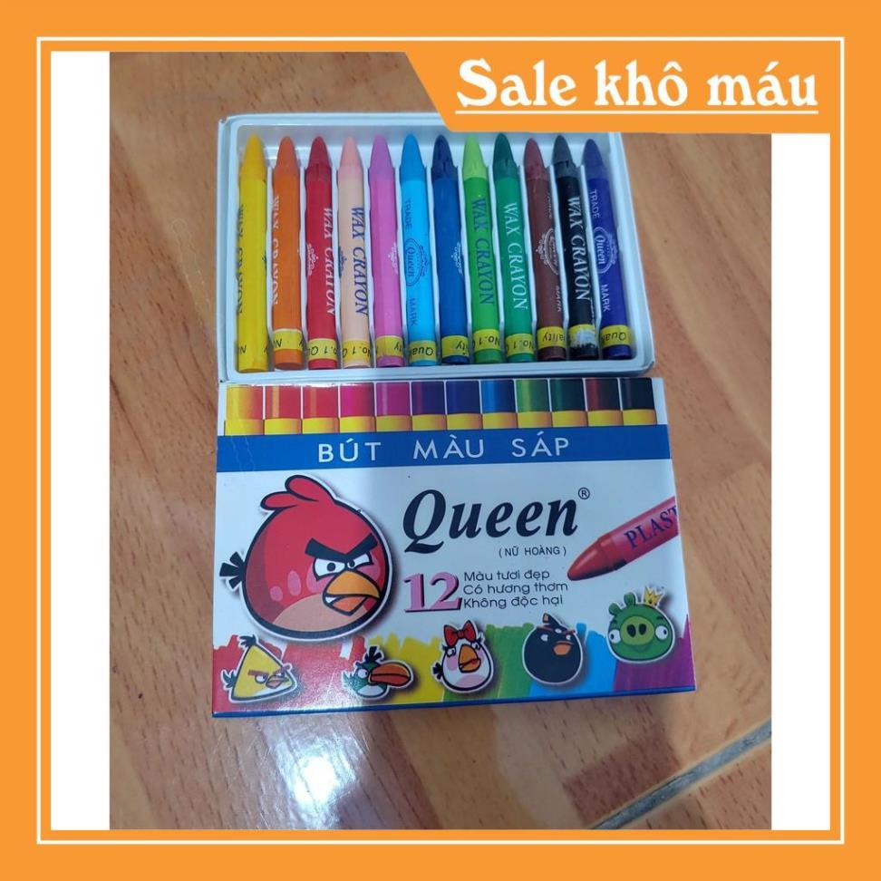 Sỉ- Sáp bút tô màu queen 12 màu